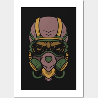 Respirator Skull Posters and Art